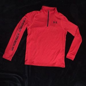 NWT Under Armour Boys 3/4 Zip Athletic Shirt